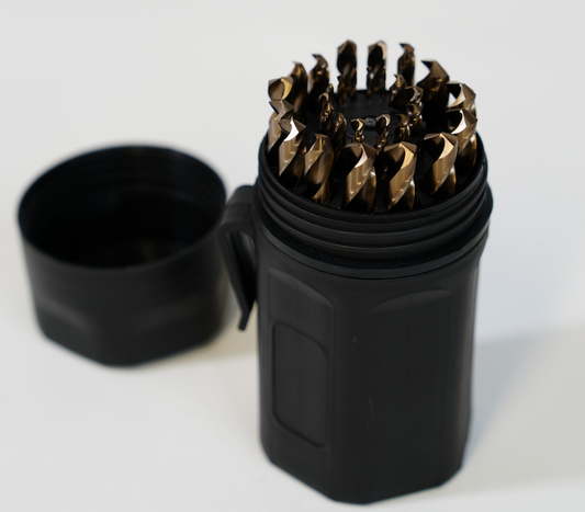 Metal buster PRO-M2-29PCS-SAE Twist Drill Bit Set for Stainless Steel Drilling Industrial Grade HSS Twist Jobber Length Drill Bits 1/16" to 1/2"   tools